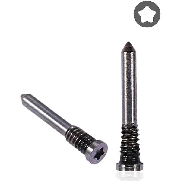 Bottom Screws for iPhone XR to 14 Pro Max (2 pcs/set)-Black Bottom Screws for iPhone XR to 14 Pro Max (2 pcs/set)-Black